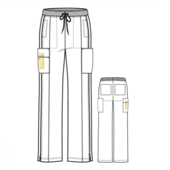 WonderWink Spread Good Cheer style 5814 Scrub Pants size XS - like new - Picture 3 of 8